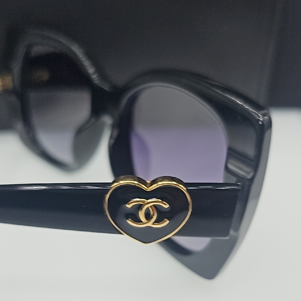 Chanel Black Sunglasses CH5519-A c622/S8 - Picture 7 of 15
